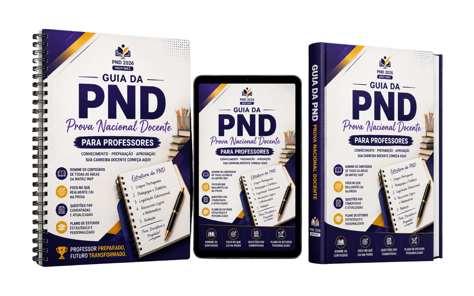 Mockup do material PND 2026